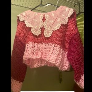 Handmade pink sweater